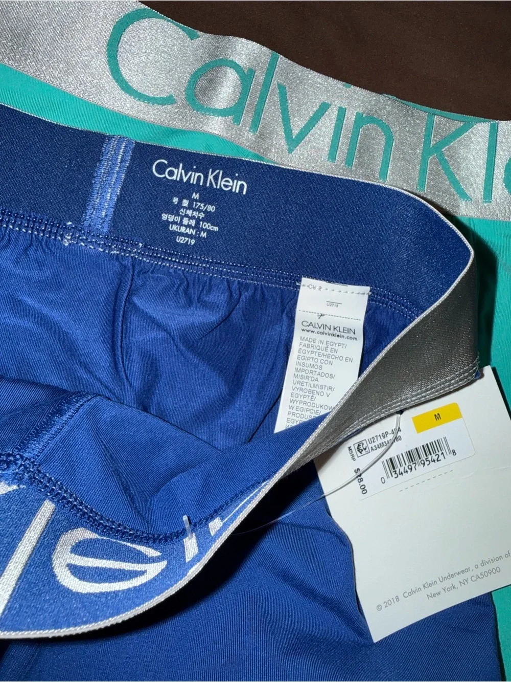 Calvin Klein Boxer Briefs micro steele